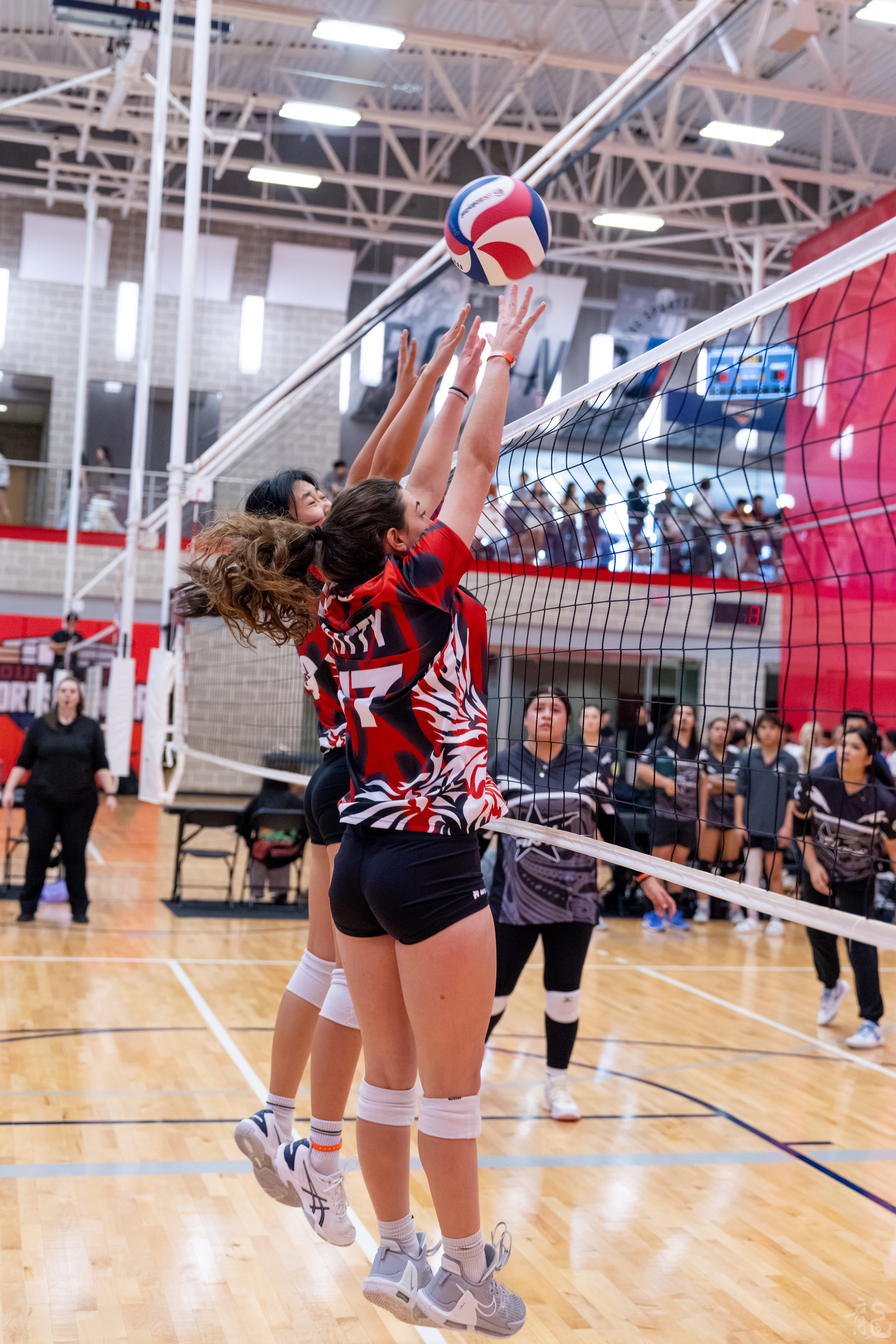 Volleyball action shot